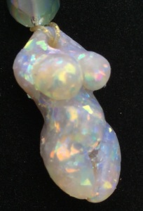Polymer Clay Faux White (Crystal) Opal by Karen A. Scofield